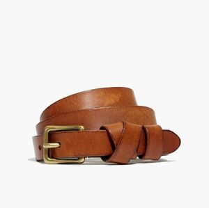 Madewell Leather Crisscross Skinny Belt NWT